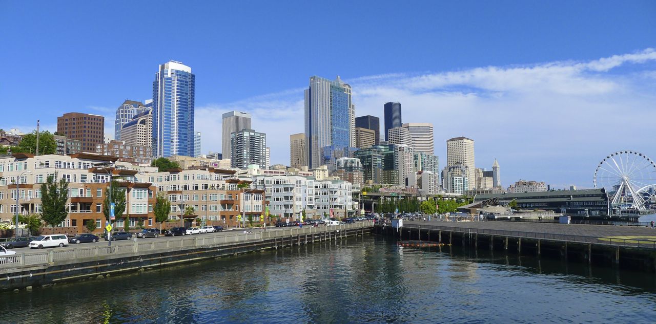Seattle skyline from Bell Harbor